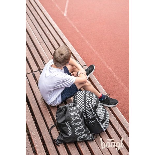 Baagl ergonomikus iskolatáska, hátizsák – Checked