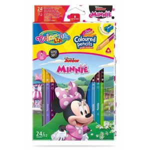 Colorino kétvégű színes ceruza készlet 24 színű – Minnie