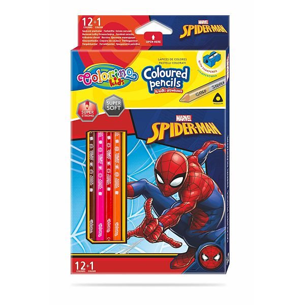 Colorino színes ceruza készlet 12 db-os – Spiderman