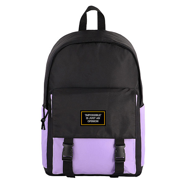 Starpak fekete hátizsák, iskolatáska – Just Purple